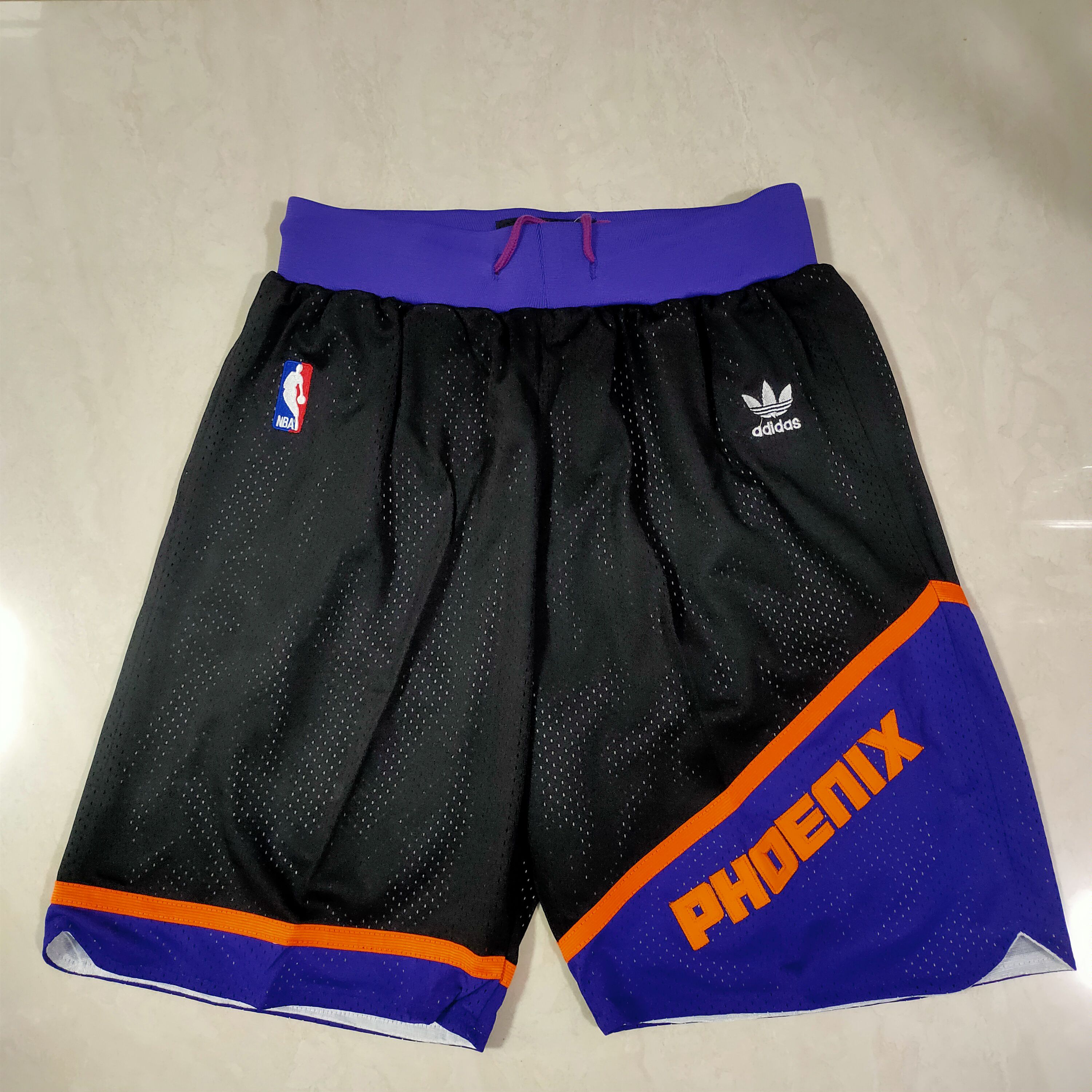 Cheap Men NBA Phoenix Suns Black Shorts 0416